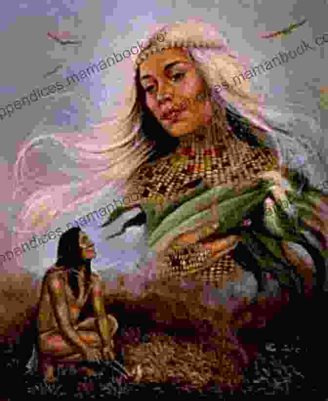 A Native American Woman Holding A Maize Cob Maize Cobs And Cultures: History Of Zea Mays L