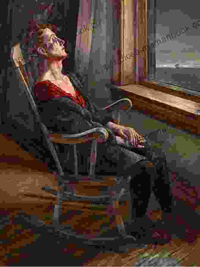 A Painting Depicting An Elderly Man Sitting In A Chair, Staring Out A Window At The Night Sky, With A Ghostly Figure Standing Beside Him Resurrection Of The Gods (Mint Editions Literary Fiction)