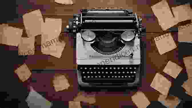 A Typewriter With Scattered Pages Of Poetry The North Ship Philip Larkin