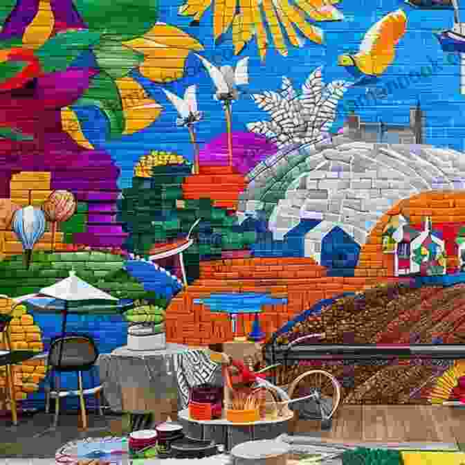 A Vibrant And Colorful Mural By Mister Guess, Featuring A Diverse Range Of Characters And Symbols That Convey Hope And Resilience. MISTER GUESS: A Continuity Of Hope