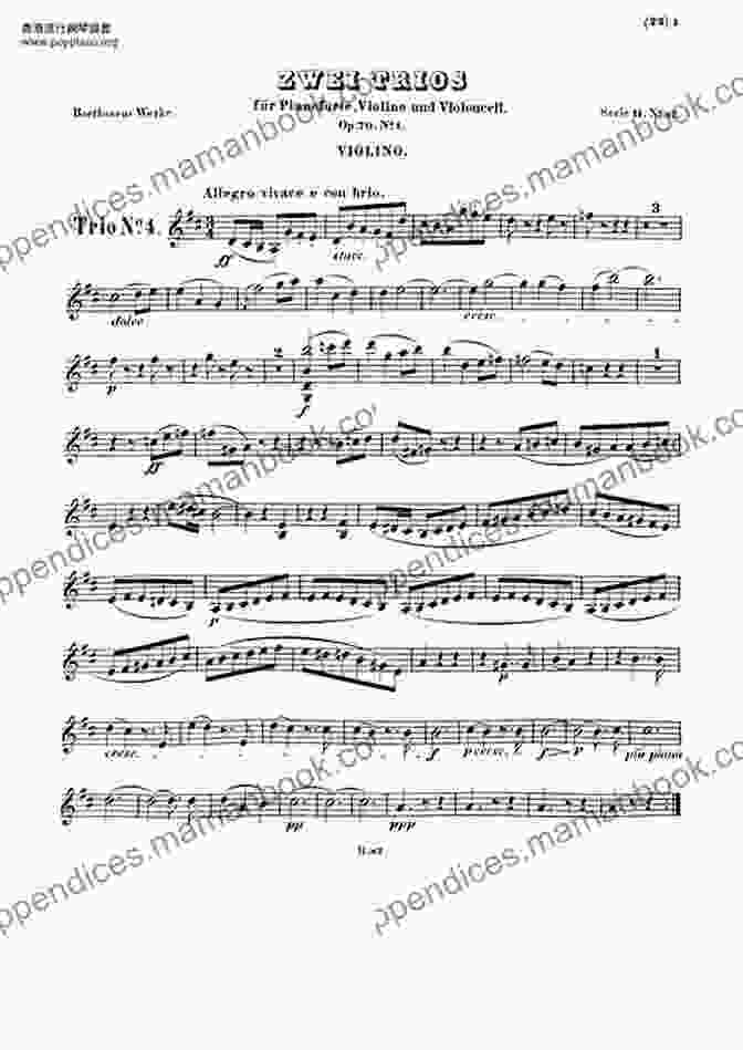 Beethoven's Trio In D Major, Op.70 No.1, Known As The Eight Trios For Viola: Small Chamber Music Trios For Three Violas (Viola Friends 3)