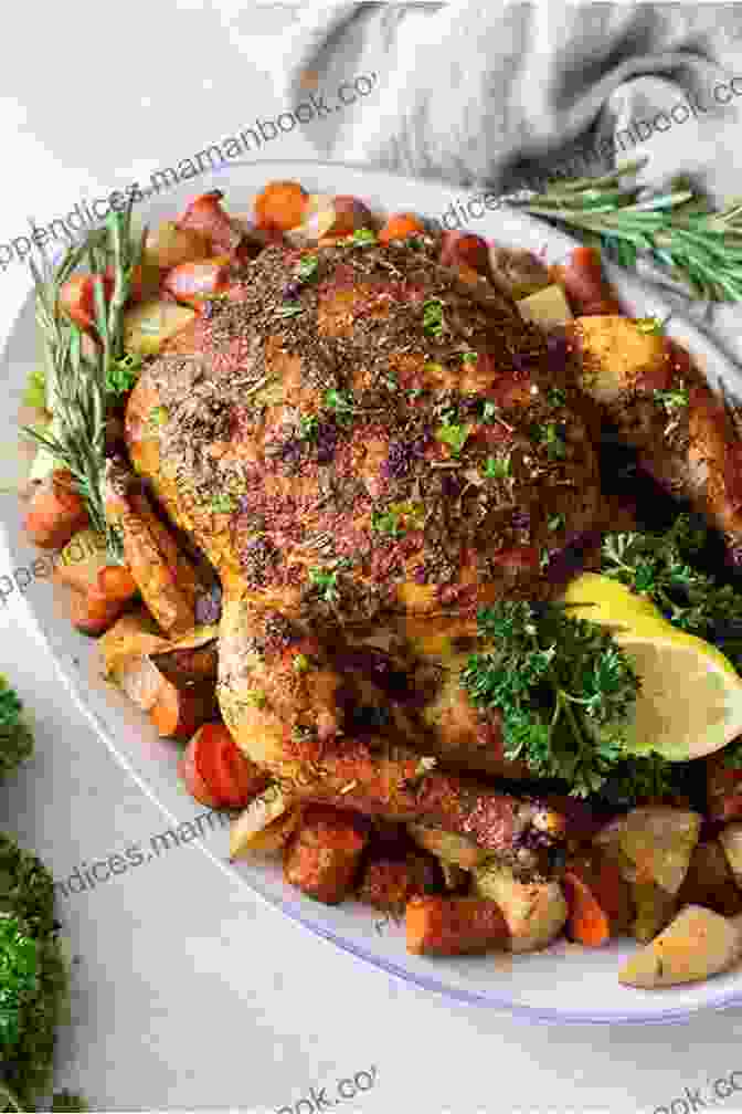 Golden Brown Roasted Chicken Surrounded By Colorful Vegetables In A Crock Pot Simple Healthy Instant Pot Cookbook: 2250 Crock Pot Instant Pot And Pressure Cooker Recipes