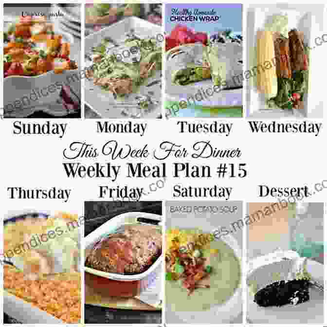 Image Of A Weekly Meal Plan That Includes Recipes For A Crock Pot And Instant Pot Simple Healthy Instant Pot Cookbook: 2250 Crock Pot Instant Pot And Pressure Cooker Recipes